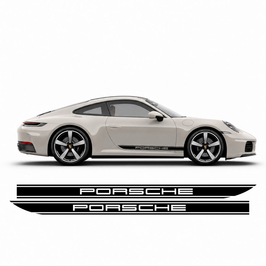 Porsche 911 992 Side Rocker Decals | PORSCHE Graphics Kit