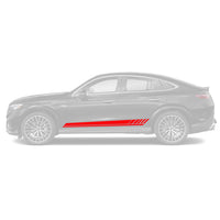 AMG Style Side Stripes DECALs For Mercedes Benz Rocker Panel | 2016 - 2023 Mercedes GLC