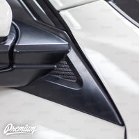 Mirror Accent Insert Vinyl Overlay - Carbon Fiber