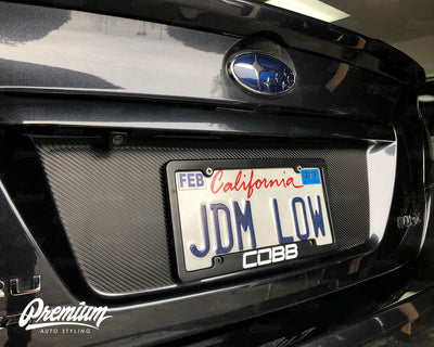 License Plate Insert Vinyl Overlay (Multiple Colors Available) | 2015-2021 WRX/STI