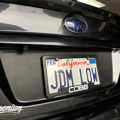 License Plate Insert Vinyl Overlay (Multiple Colors Available) | 2015-2021 WRX/STI