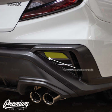 Smoked Rear Bumper Reflector Overlays | 2022-2026 Subaru WRX