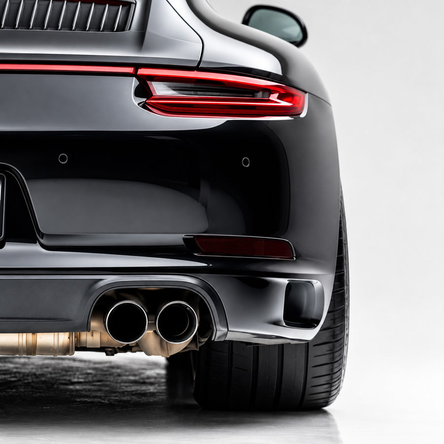 2012–2019 PORSCHE 911 CARRERA 991.1 & 991.2 REAR BUMPER REFLECTOR SMOKED TINT VINYL OVERLAYS