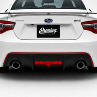 Rear Bumper Reverse Light Overlay - Red Tint | 2012-2020 Subaru BRZ
