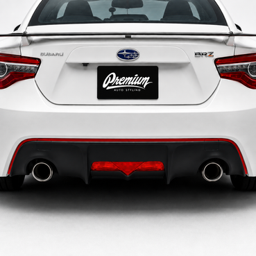 2013-2017 Scion FRS Rear Bumper Reverse Light Overlay - Red Tint
