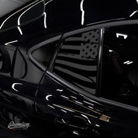 Distressed Flag Quarter Window DECAL | 2025+ Toyota Camry