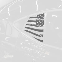 Distressed Flag Quarter Window DECAL | 2025+ Toyota Camry