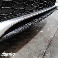 Shadow Black Front Lip Pre-Cut Vinyl Overlay | 2021-2024 Toyota Camry SE / XSE