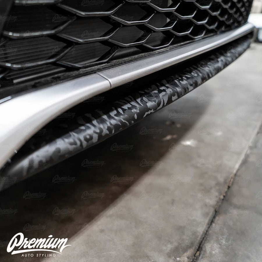 Shadow Black Front Lip Pre-Cut Vinyl Overlay | 2021-2024 Toyota Camry SE / XSE