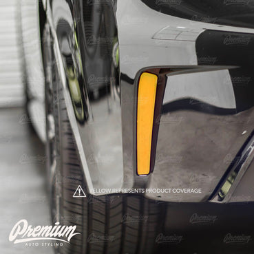 2020-2022 Toyota Corolla Sedan Smoked Rear Bumper Reflector Overlay - Smoke Tint | E210