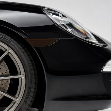 2012–2019 PORSCHE 911 CARRERA 991.1 & 991.2 FRONT SIDE REFLECTOR SMOKED TINT VINYL  OVERLAYS