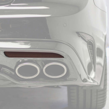 Rear Reflector Smoke Tint/Gloss Black Overlay | 2018-2021 Kia Stinger (GT Model Only)