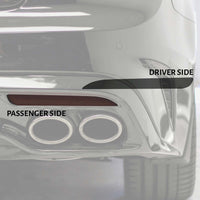 Rear Reflector Smoke Tint/Gloss Black Overlay | 2018-2021 Kia Stinger (GT Model Only)