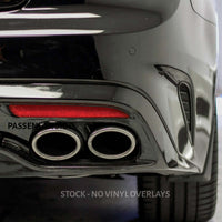 Rear Reflector Smoke Tint/Gloss Black Overlay | 2018-2021 Kia Stinger (GT Model Only)