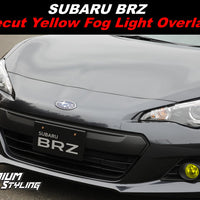 Subaru BRZ Yellow Fog Light Tint Overlays By: Premium Auto Styling