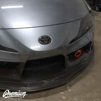 Carbon Stealth - Front & Rear Vinyl Emblem Vinyl Overlay | 2020+ Toyota GR Supra