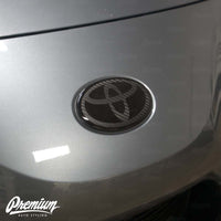 Carbon Stealth - Front & Rear Vinyl Emblem Vinyl Overlay | 2020+ Toyota GR Supra
