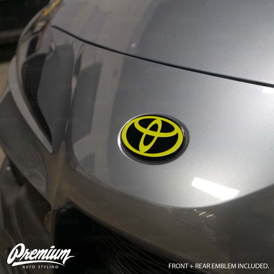Front & Rear Vinyl Emblem Vinyl Overlay | 2020+ Toyota GR Supra