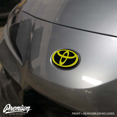Front & Rear Vinyl Emblem Vinyl Overlay | 2020+ Toyota GR Supra
