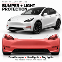2020–2024 Tesla Model Y Full Front PPF Kit | DIY Precut Clear Paint Protection Film
