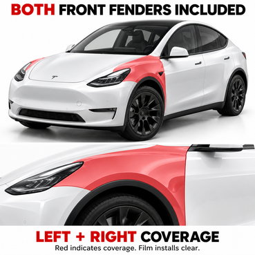 2020–2024 Tesla Model Y Full Front PPF Kit | DIY Precut Clear Paint Protection Film