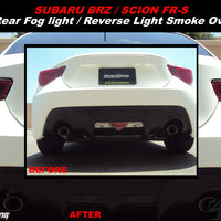Rear Bumper Reverse Light Overlay - Smoke Tint | 2013-2017 Scion FRS
