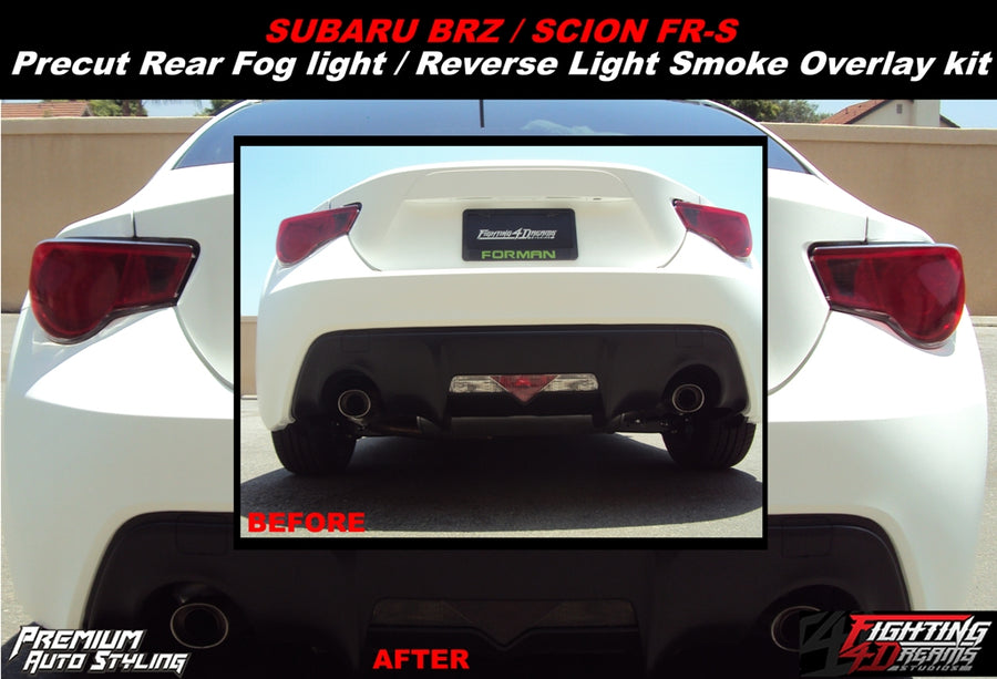 Rear Bumper Reverse Light Overlay - Smoke Tint | 2012-2020Subaru BRZ