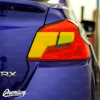 Red Tail Light Tint w/ Smoked Reverse Overlays (2015-2021 WRX / STI)