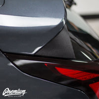 Rear Spoiler Accent Overlays - Carbon Fiber |  Hyundai Veloster 2018-2021