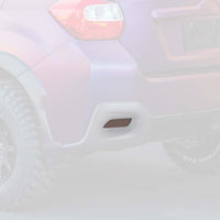 Rear Bumper Reflector Smoke Tint Overlays