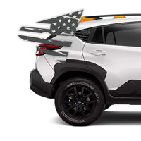 Distressed Flag Quarter Window DECAL Set | 2024+ Subaru Crosstrek