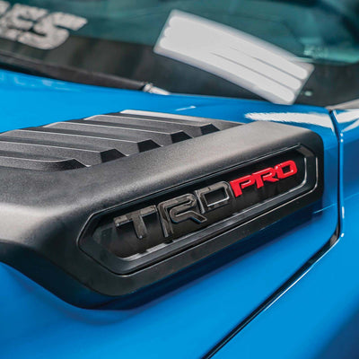 "TRD" Hood Louver Letter Overlays - Shadow Black | 2022-2026 Toyota Tundra
