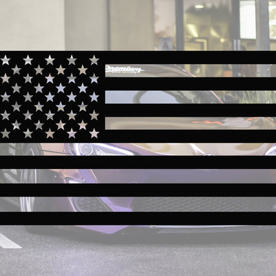 Universal American Flag Window Decal Set