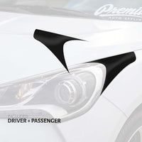 Headlight Amber Delete Smoke Tint/Gloss Black Vinyl Overlay | 2011-2017 Hyundai Veloster