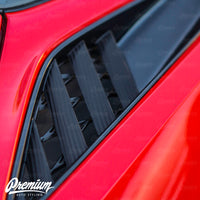 Rear Quarter Panel Carbon Fiber Vent Vinyl Overlays | 2014-2019 Chevy C7 Corvette
