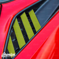 Rear Quarter Panel Carbon Fiber Vent Vinyl Overlays | 2014-2019 Chevy C7 Corvette