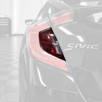 2017–2021 Honda Civic Hatchback & Type R Tail Light Red Tint Overlays | Pre-Cut