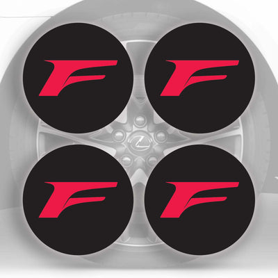 "F Sport" Wheel Center Cap Overlays | 2015-2019 Lexus RC
