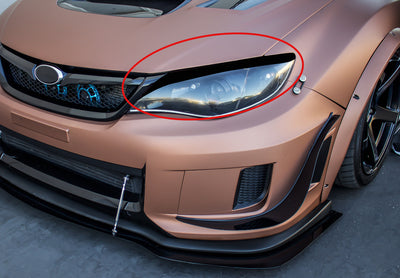 Headlight Wicked Eyelid Vinyl Overlay | 2008-2014 Subaru WRX STI