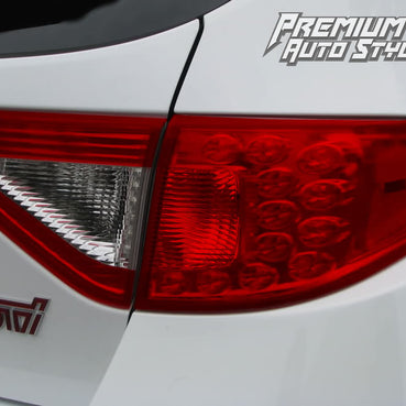 2008-2014 Subaru WRX STI Hatchback Red Tail Light Tint Overlays