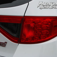 2008-2014 Subaru WRX & STI Hatchback Red Tail Light Tint Overlays w/ Reverse Smoke Cut Outs