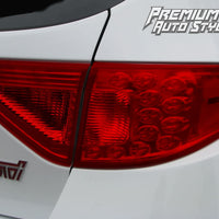 2008-2014 Subaru WRX & STI Hatchback Red Tail Light Tint Overlays Full