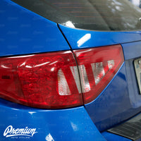 Tail Light Tint Overlays with Custom Cutouts (Option Q) | 2008-2014 Subaru WRX & STI Hatchback