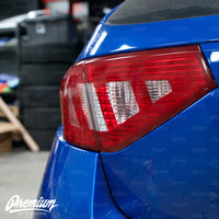Tail Light Tint Overlays with Custom Cutouts (Option Q) | 2008-2014 Subaru WRX & STI Hatchback