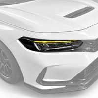 2022–2026 Honda Civic FL5 | Headlight Yellow DRL + Reflector Delete Pre-Cut Vinyl Eyelid Overlays